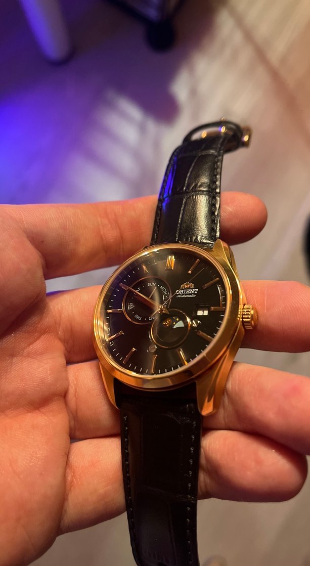 Orient Rose Gold Sun/Moon Automatic saat - Görsel 3