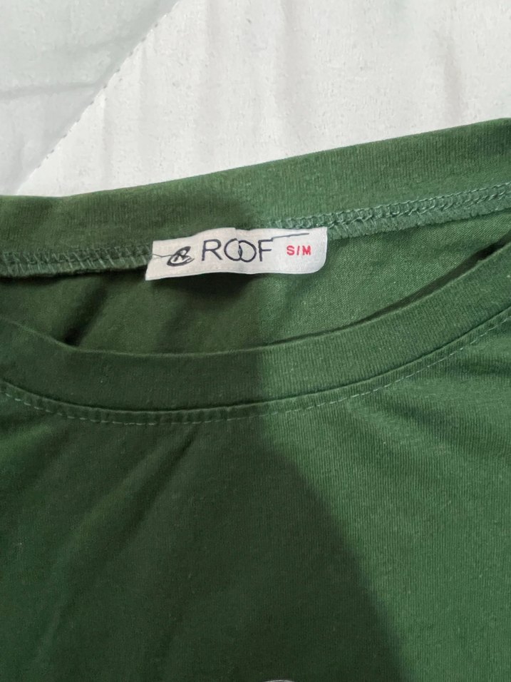 Yeşil Baskılı Kısa Kollu Tişört - Görsel 3