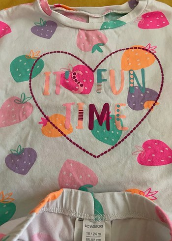 Bebek Kız Baskılı Kısa Kollu takım - Görsel 4