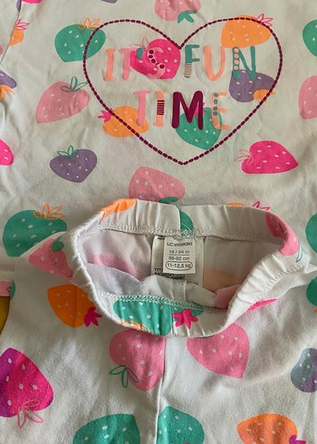 Bebek Kız Baskılı Kısa Kollu takım - Görsel 3