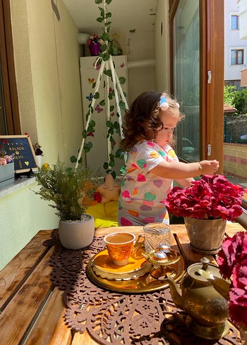 Bebek Kız Baskılı Kısa Kollu takım - Görsel 10