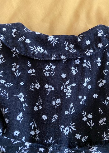 Çiçek Desenli Uzun Kollu Kız Elbisesi - Görsel 15