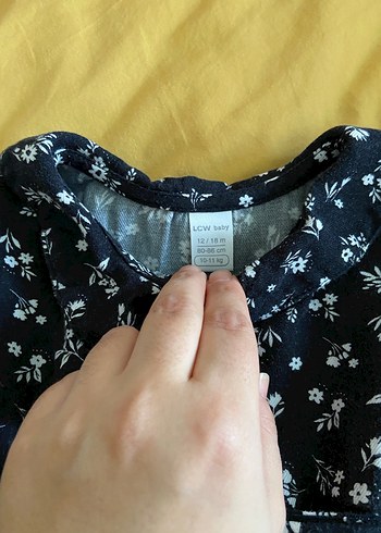 Çiçek Desenli Uzun Kollu Kız Elbisesi - Görsel 6