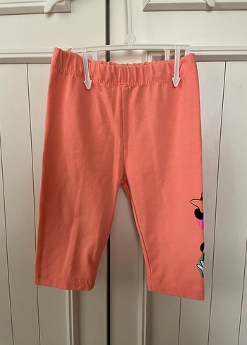 Kız Çocuk Pembe Baskılı Tayt - Görsel 3