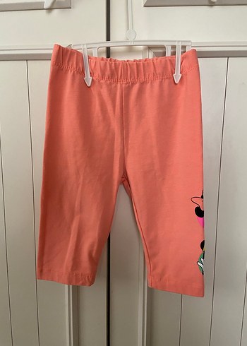 Kız Çocuk Pembe Baskılı Tayt - Görsel 2