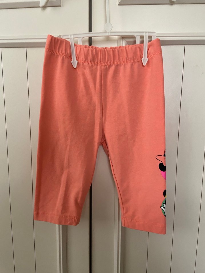 Kız Çocuk Pembe Baskılı Tayt - Görsel 2