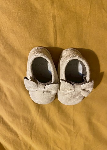 Fiyonklu Beyaz Kız Bebek İlk Adım Ayakkabısı - Görsel 11