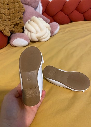 Kız Çocuk Beyaz Fiyonklu Babet - Görsel 7