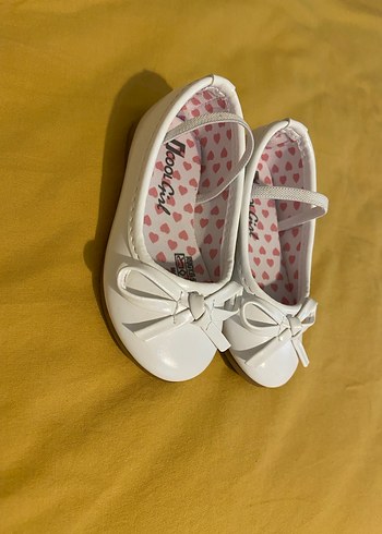 Kız Çocuk Beyaz Fiyonklu Babet - Görsel 4