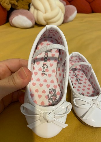 Kız Çocuk Beyaz Fiyonklu Babet - Görsel 13