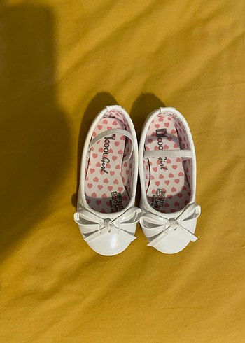 Kız Çocuk Beyaz Fiyonklu Babet - Görsel 3