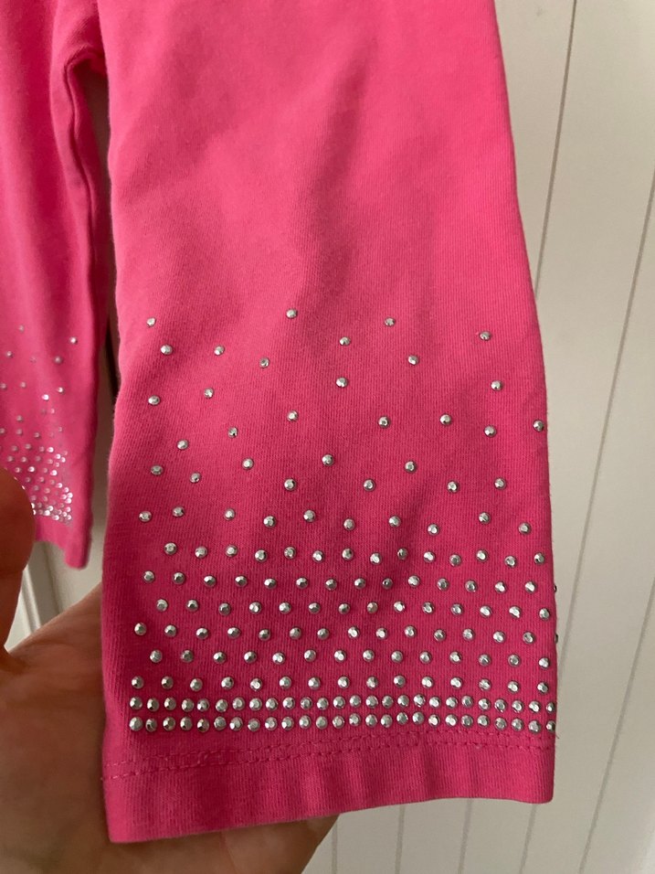 Pembe Payetli Kız Tayt - Görsel 5