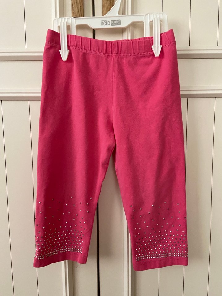 Pembe Payetli Kız Tayt - Görsel 2