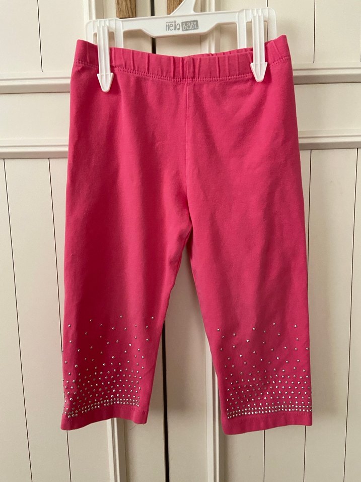 Pembe Payetli Kız Tayt - Görsel 3