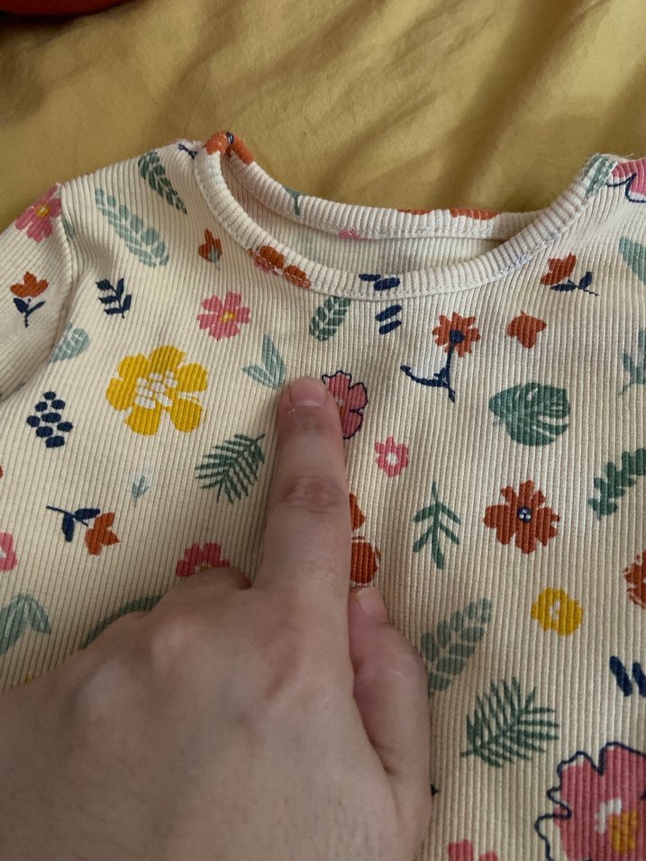 Çiçek Desenli Uzun Kollu Bebek Kız Takımı - Görsel 4