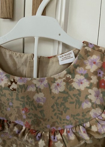 Kız Çocuk Bohem Çiçekli Uzun Kollu Elbise - Görsel 3