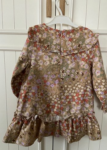 Kız Çocuk Bohem Çiçekli Uzun Kollu Elbise - Görsel 8