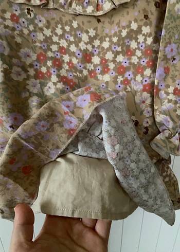 Kız Çocuk Bohem Çiçekli Uzun Kollu Elbise - Görsel 4