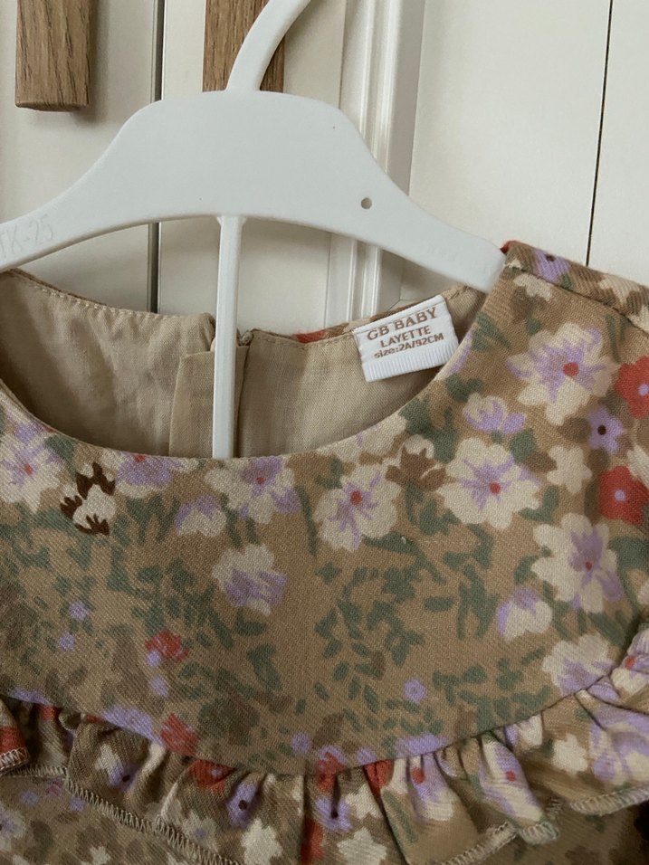 Kız Çocuk Bohem Çiçekli Uzun Kollu Elbise - Görsel 3