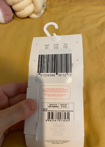 Kız Çocuk Mor Baskılı Çorap - Görsel 8