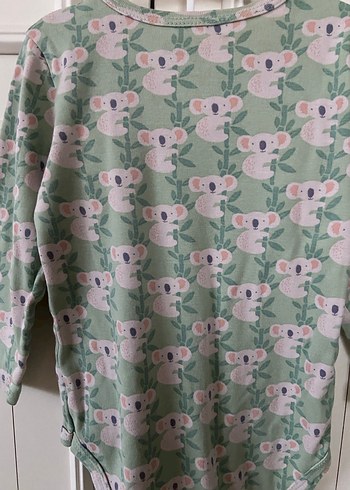 Uzun Kollu, Düğmeli Bebek Kız Body - Görsel 10