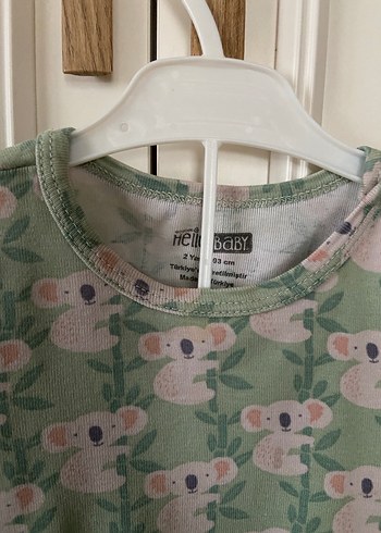 Uzun Kollu, Düğmeli Bebek Kız Body - Görsel 4