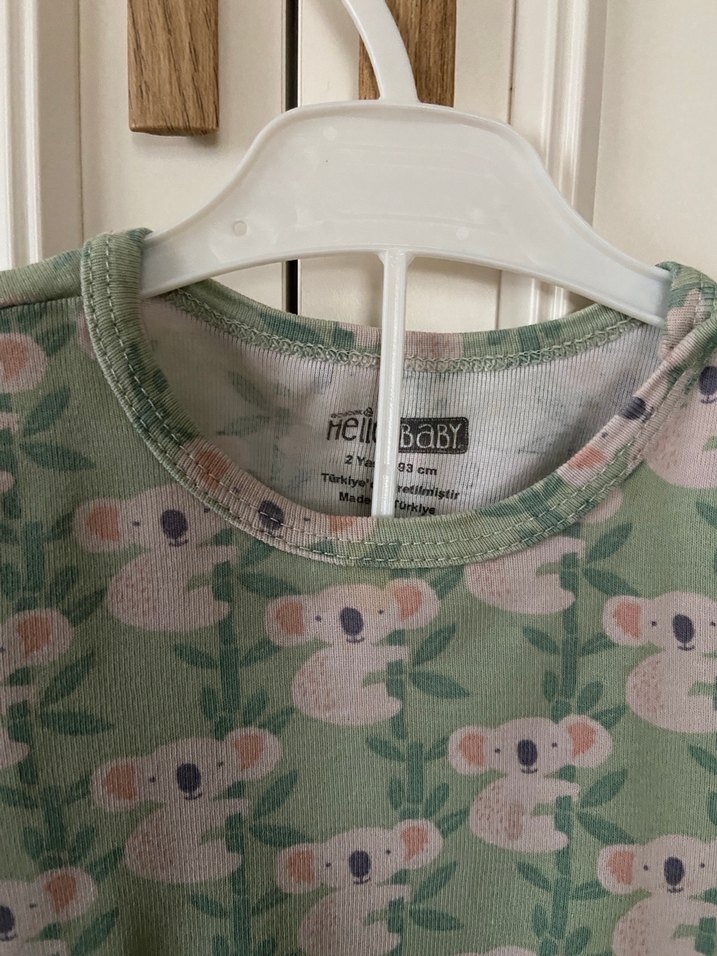 Uzun Kollu, Düğmeli Bebek Kız Body - Görsel 4