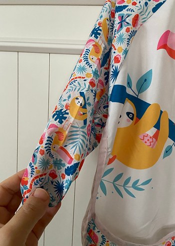 Bebek Baskılı Pastel Renkli Önlük - Görsel 13