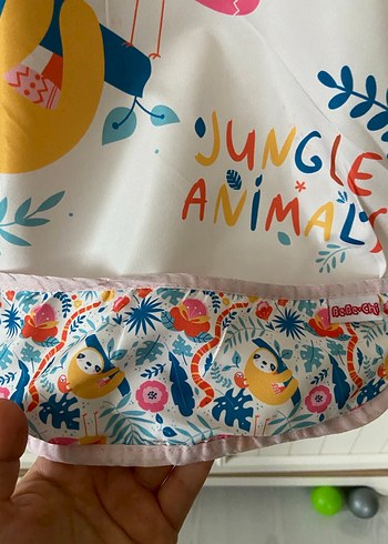 Bebek Baskılı Pastel Renkli Önlük - Görsel 7