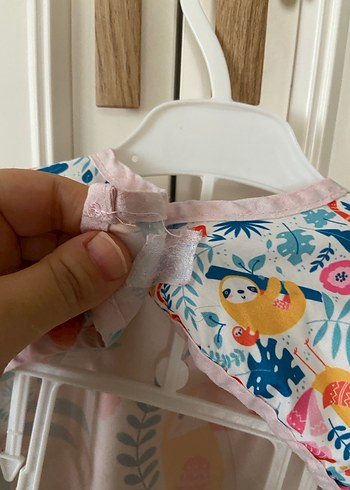 Bebek Baskılı Pastel Renkli Önlük - Görsel 6