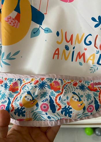 Bebek Baskılı Pastel Renkli Önlük - Görsel 3