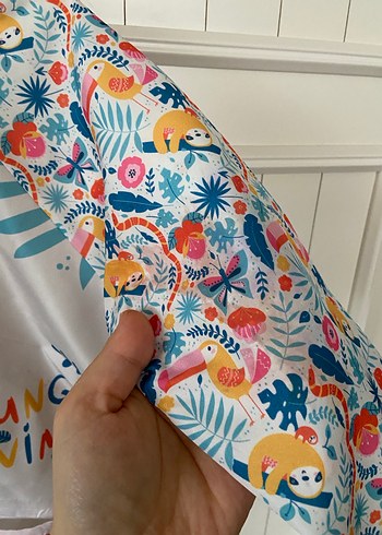 Bebek Baskılı Pastel Renkli Önlük - Görsel 12