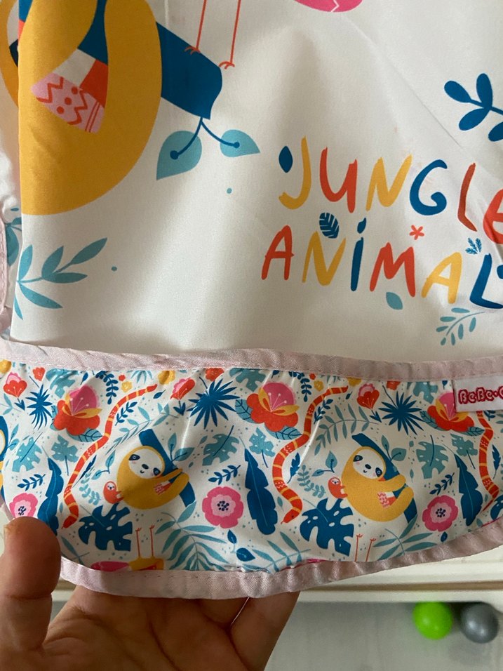 Bebek Baskılı Pastel Renkli Önlük - Görsel 3