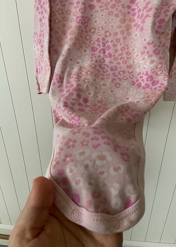 Pembe Uzun Kollu Bebek Body - Görsel 5