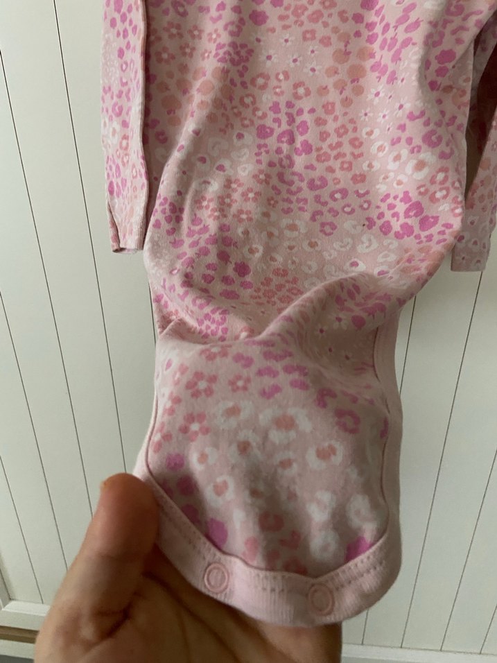 Pembe Uzun Kollu Bebek Body - Görsel 5