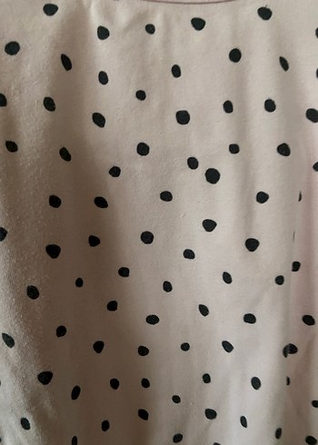 Puantiyeli Pembe Uzun Kollu Bebek Body - Görsel 3