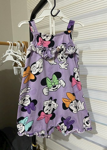 Kız Çocuk Mor Fırfırlı Askılı tulum - Görsel 6