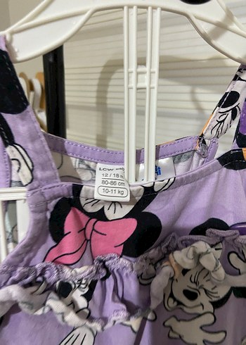 Kız Çocuk Mor Fırfırlı Askılı tulum - Görsel 7