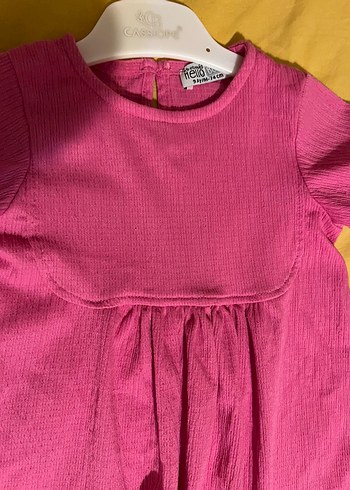 Pembe Kız Çocuk likralı Elbise - Görsel 8