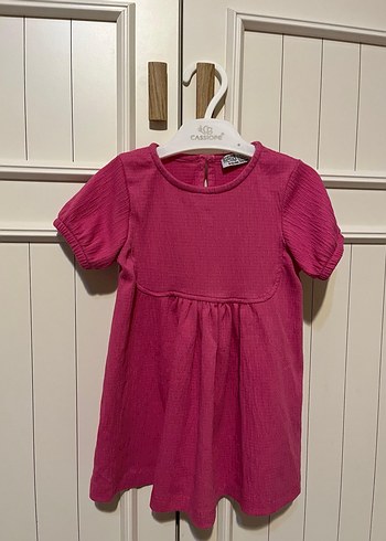 Pembe Kız Çocuk likralı Elbise - Görsel 3