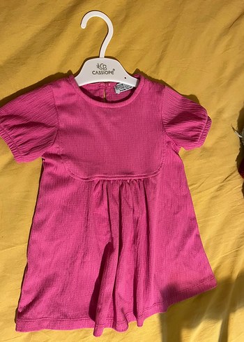 Pembe Kız Çocuk likralı Elbise - Görsel 10