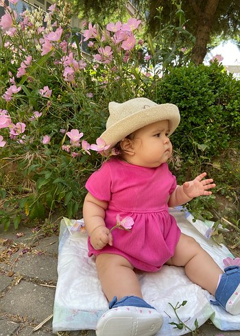 Pembe Kız Çocuk likralı Elbise - Görsel 13