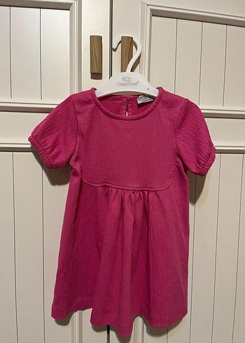 Pembe Kız Çocuk likralı Elbise - Görsel 4