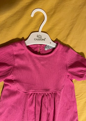 Pembe Kız Çocuk likralı Elbise - Görsel 9