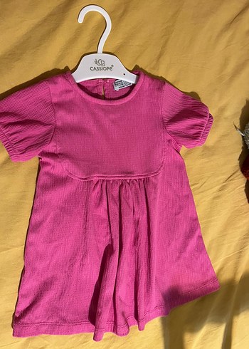 Pembe Kız Çocuk likralı Elbise - Görsel 2