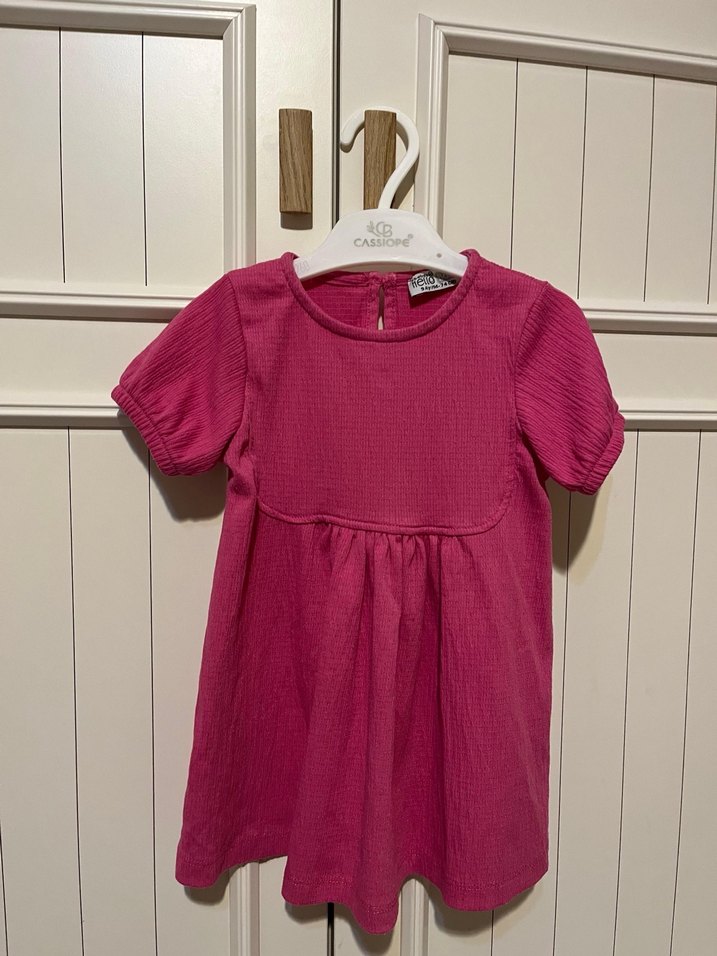 Pembe Kız Çocuk likralı  Elbise - Görsel 3