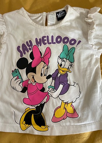 Kız Çocuk Beyaz Uzun Kollu Tişört - Görsel 5