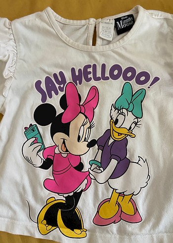 Kız Çocuk Beyaz Uzun Kollu Tişört - Görsel 3