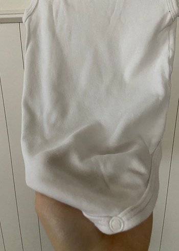 Beyaz Baskılı Askısız Bebek Body - Görsel 4