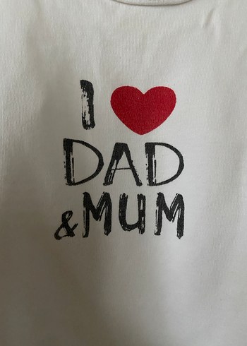 Beyaz Baskılı Askısız Bebek Body - Görsel 2